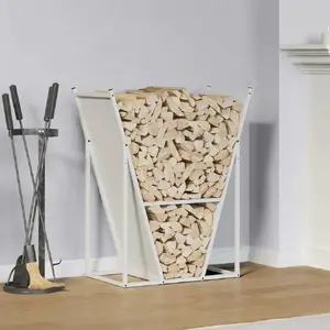 Malku stends VidaXL modelis 864178, balts, auksti velmēts tērauds