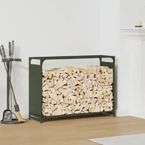 Firewood Rack VidaXL model 864206 – rolled cold steel construction