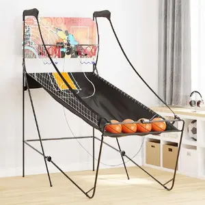 Игровой автомат для баскетбола VidaXL модель 4103505 с 4 мячами для 2 игроков