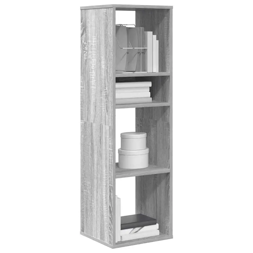Bookcase VidaXL 860288 — wood, grey oak, 340×310×1120 mm Photo 2