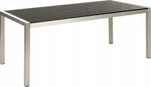 Dārza galds Beliani VERNIO 180 x 90 cm melns