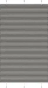 Плиссированная штора VidaXL 115x200 см, антрацит, ширина ткани 115 см