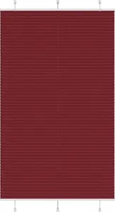 Плиссированная штора VidaXL 115x200 см ширина ткани бордово‑красная