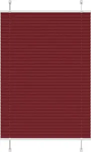 Плиссированная штора VidaXL 100x150 см, бордовый (ширина ткани), модель 4015245