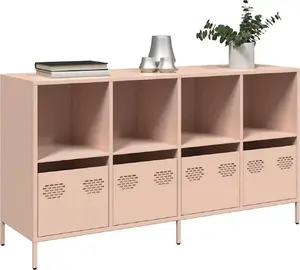 Шкаф VidaXL модель 3307162, розовый, 135 x 39 x 73,5 см, холоднокатаная сталь