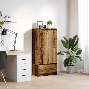 Комод VidaXL 861650 из клееного старого дерева 55,5x34x119,5 см