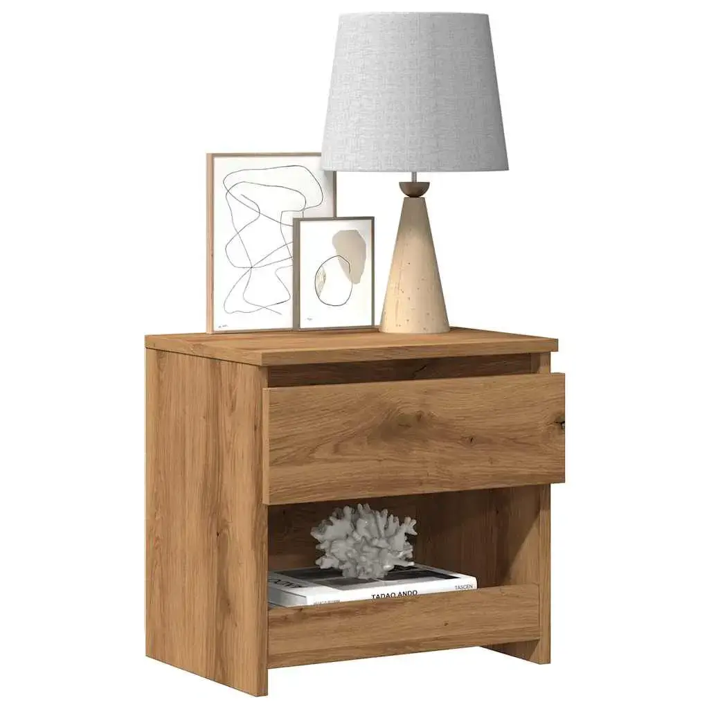Nightstand VidaXL 856408 Oak 400×300×390 mm Photo 2