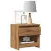 Nightstand VidaXL 856408 Oak 400×300×390 mm Photo 2