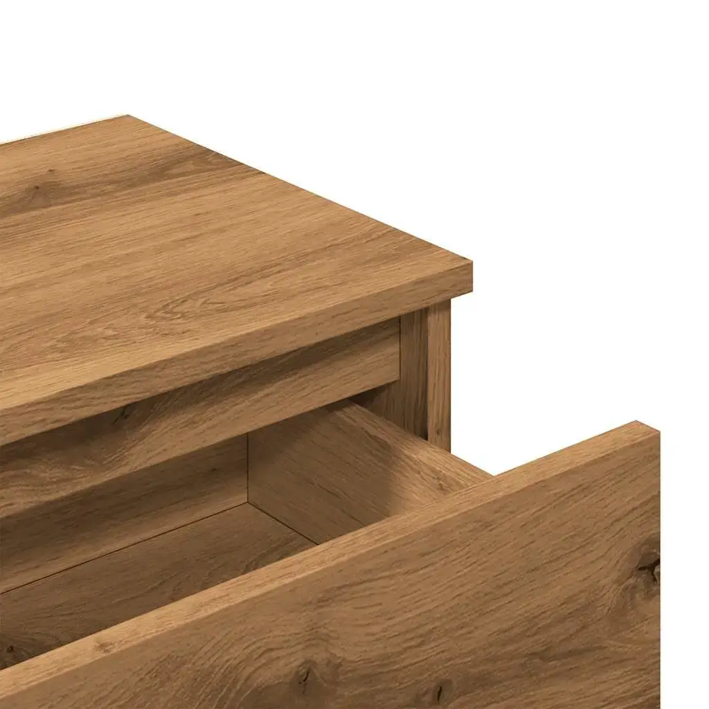 Nightstand VidaXL 856408 Oak 400×300×390 mm Photo 8