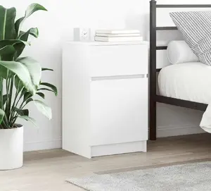 Тумбочка VidaXL модель 861319 белая клееная древесина 39×35×65 см