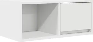 Тумба под ТВ VidaXL 60x31x25,5 см Белая клееная древесина