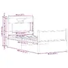 Каркас кровати VidaXL 4106973 Photo 10
