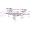 VidaXL bed frame 3329033, 163×203 cm Photo 9