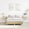 Каркас кровати VidaXL 861032 дуб 123x203 см Photo 2