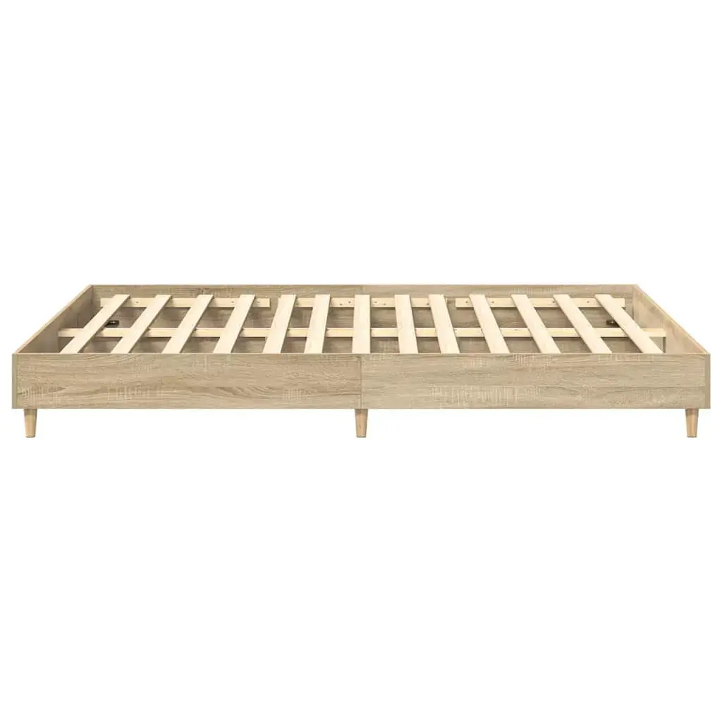 Каркас кровати VidaXL 3328710 дуб 153x203 см Photo 6