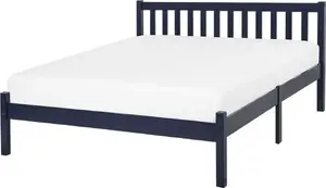 Деревянная кровать Shumee FLORAC 140 x 200 синяя