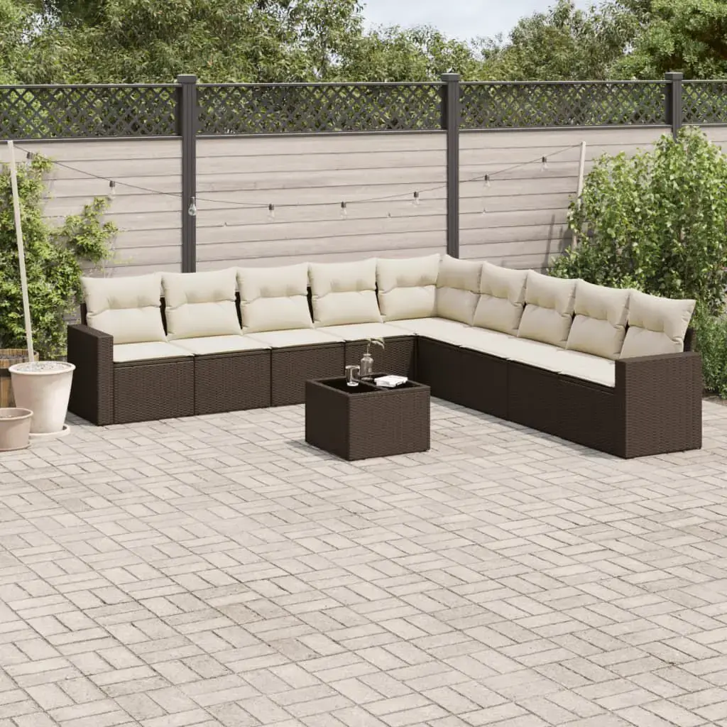 Уличная скамья VidaXL 3251440 ротанг стекло Photo 2