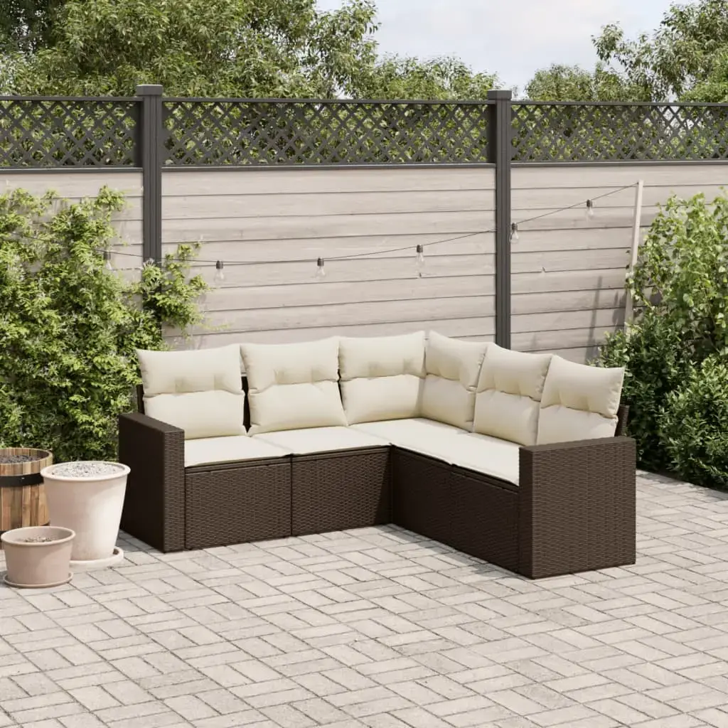 Скамья VidaXL 3251300 ротанг с закалённым стеклом Photo 2