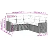 Скамья VidaXL 3251300 ротанг с закалённым стеклом Photo 3