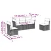 VidaXL 3249202 — 6 предметов уличной мебели Photo 3