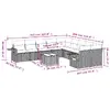 VidaXL outdoor furniture set 3253060 — 11-piece Photo 3