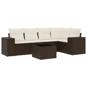 Скамья уличная VidaXL 3222542 из ротанга с закалённым стеклом, кремовая, 550×550×370 мм, нагрузка 110 кг