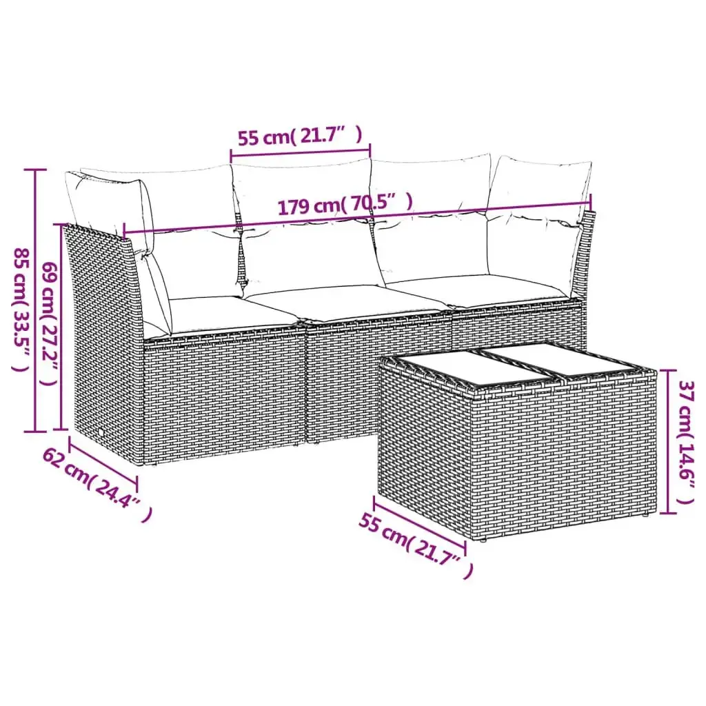 Набор уличной мебели VidaXL 3217223 Photo 3