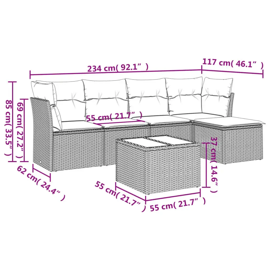 Набор уличной мебели VidaXL 3217573 Photo 3