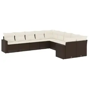 Āra sols VidaXL 3251860 rotangpalmas ar rūdītu stiklu, 550×550×370 mm, slodze 110 kg, krēmkrāsas