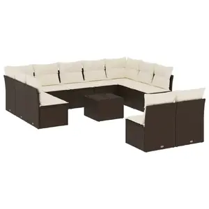 Outdoor furniture set VidaXL 3218363 — 12-piece garden seating and dining ensemble