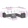 VidaXL уличный комплект мебели 3254960 — 7 предметов Photo 3