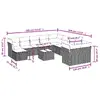 VidaXL 3250462 набор уличной мебели из 12 предметов Photo 3
