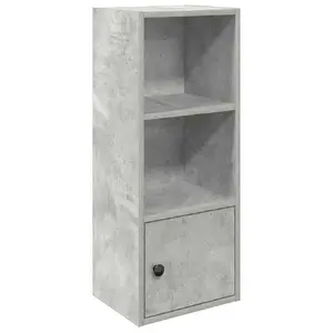 Bookcase VidaXL 860331, grey wooden frame and shelves, 310×240×770 mm