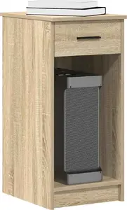 Подставка под компьютер с ящиком VidaXL 35x45x77 см, цвет дуб сонома
