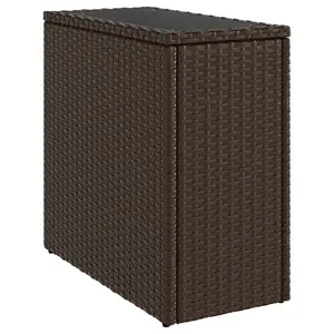Āra galds VidaXL 366214 — melns un brūns, 275×580×550 mm