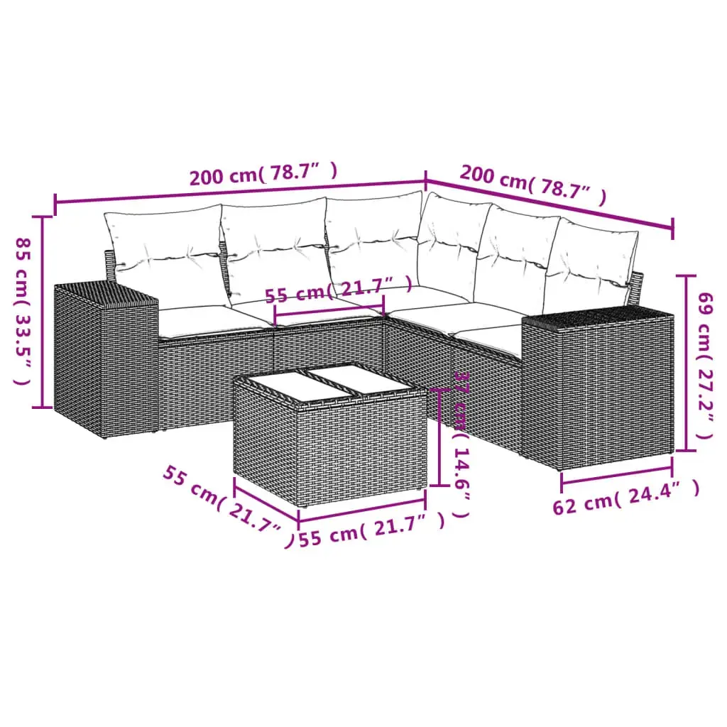 Уличный набор мебели VidaXL 3222552 — 5 предметов Photo 3