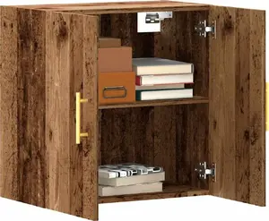 Навесной шкаф VidaXL 857300 из старой древесины 60×31×60 см