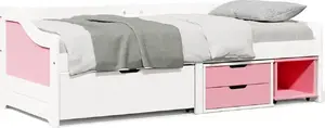 Дневная кровать с 3 ящиками VidaXL IRUN 90x200 см, без матраса