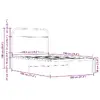 Каркас кровати VidaXL 4100301 — дуб, 105×196 см Photo 9