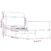 Каркас кровати VidaXL 4100437 Photo 9