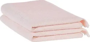 Towel set Beliani ATIU — 2 cotton terry towels, pink