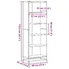 Книжный шкаф VidaXL 3300850 — 5 полок, металл Photo 9