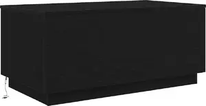 Журнальный стол с LED-подсветкой VidaXL 90x50x40 см, черный дуб