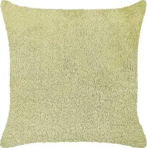 Decorative cushion Beliani PILEA 45 x 45 cm green shaggy cover
