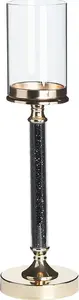 Candlestick Beliani ABBEVILLE 48 cm, gold and black finish