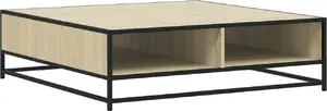 Журнальный стол VidaXL 100x100x30 см, цвет дуб сонома