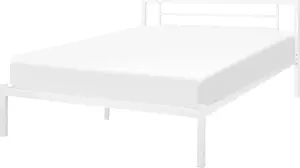 Металлическая кровать Beliani CUSSET 140 x 200 см белая