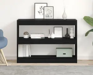 Книжный шкаф VidaXL Regał, черный дуб, средний размер