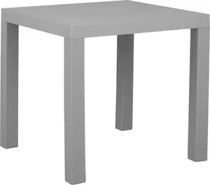 Garden table Beliani Fossano 80 x 80 cm light gray