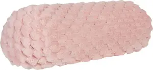 Decorative cushion Beliani LINDEN 22 x 60 cm, pink solid